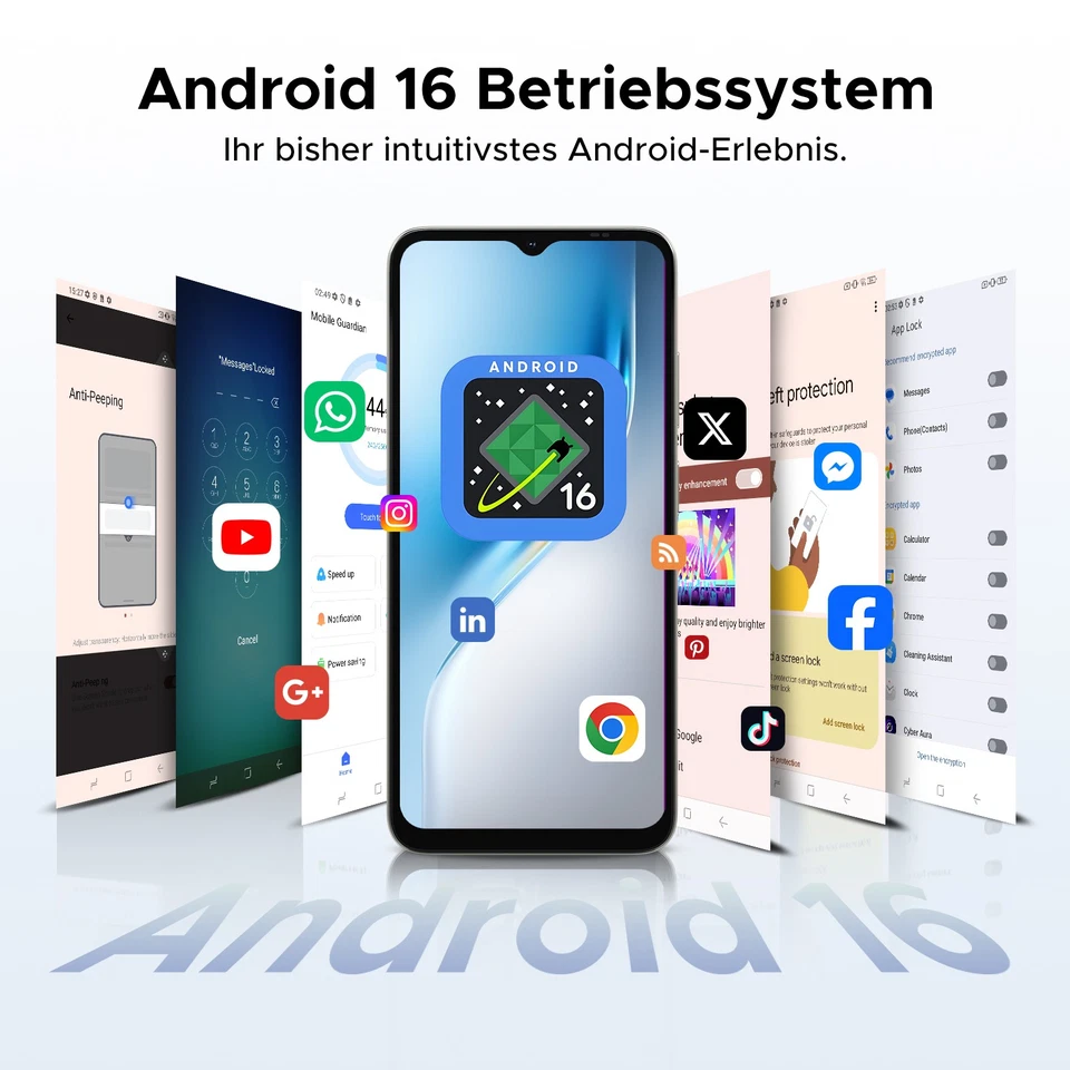 DOOGEE Note56XPro Handy Ohne Vertrag Android16 6150mAh 32GB+128GB Smartphone NFC - Bild 2 von 4