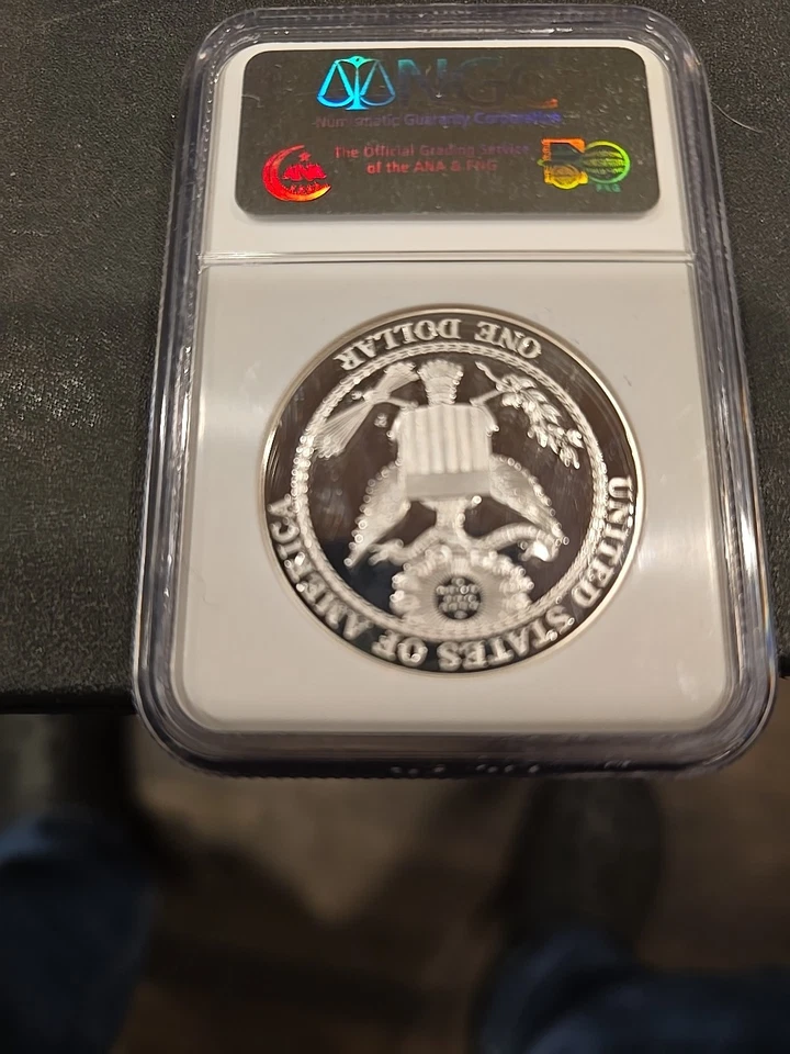 2007-P Bald Eagle 1$ Pf 69 Ultra Cameo Graded By NGC - Image 2 of 2