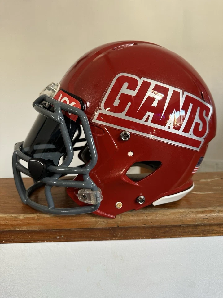 Capacete de velocidade personalizado New York Giants #6 Jaxson vermelho dardo tamanho completo M Riddell! - Imagem 3 de 4