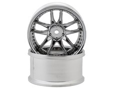 Lab Work Emotion Cr3p 110 Super High Traction Drift Wheels 8mm Offset Chrome