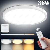 Led Deckenleuchte Mit Fernbedienung 36W Dimmbar Deckenlampe Lampe Treppenleuchte