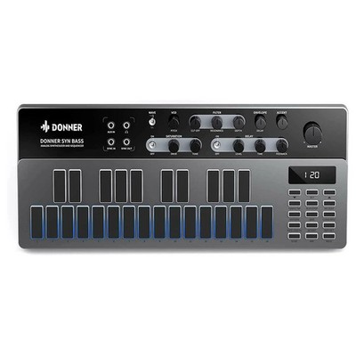 Donner Synthesizer Essential B1 Analog Bass Sequencer Acid Tabletop Synthesizer