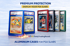 PSA Aluminum Magnetic Slab Case  Graded Card Protector  Clear Display