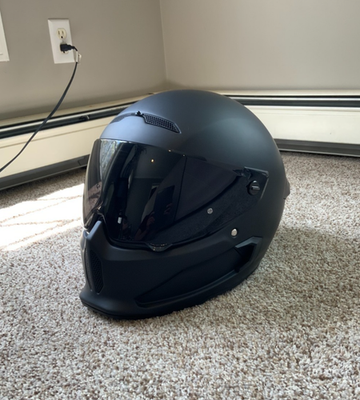 Ruroc Atlas 4.0 Carbon Core Matte Black Helmet L / XL - Brand New