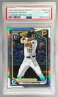 1814 Konnor Griffin 2024 Bowman Chrome Draft #BDC-22 Refractor 1st RC PSA 9