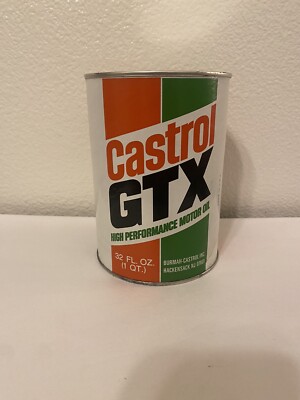 Vintage Castrol Gtx Oil Can High Performance 20w/50 Unopened Full Can ...