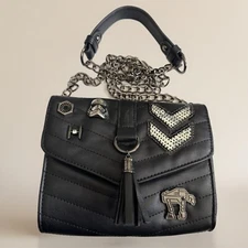 Star Wars Bioworld Last Jedi Dark Side Quilted Chain Strap Crossbody Bag Purse
