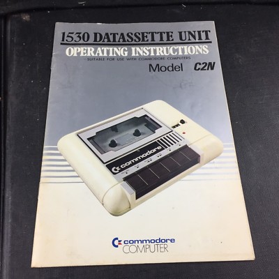 VINTAGE COMMODORE 64 1530 DATASSETTE UNIT BEDIENUNGSANLEITUNG BOOKLET BOOK