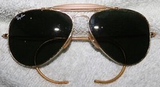 VINTAGE RAY BAN B L OUTDOORSMAN AVIATOR SUNGLASSES 58MM/14MM