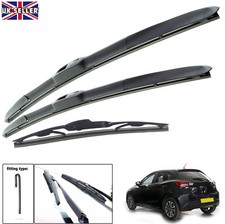 Adatto per Mazda 2 2015-2023 Set di 3 spazzole tergicristallo ibride 22"17" HY-035 14"HRC
