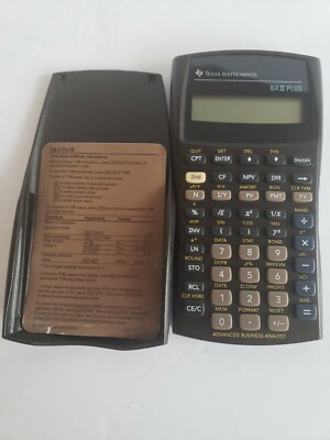 Vintage Texas Instruments BA II Plus Financial Calculator. 1996. Works