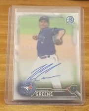 2016 Bowman Chrome Prospect Autographs Conner Greene Toronto Blue Jays 