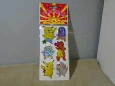 SET OF 6 POKEMON STICKERS MADE IN TAIWAN NIP MF1318