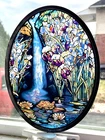 Glassmasters Stained Glass Louis C. Tiffany Waterfall Suncatcher 6" x 5” Vintage
