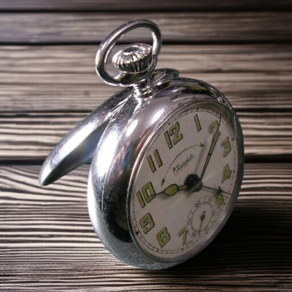 Reloj Bolsillo Chesterfield Vintage Cuerda Manual Alarma Raro Coleccionable Japón Foto 4 de 4