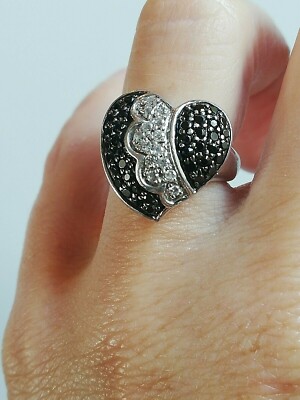 Bague Ancienne En Argent 925 Avec Oxyde De Zirconium - Occasion