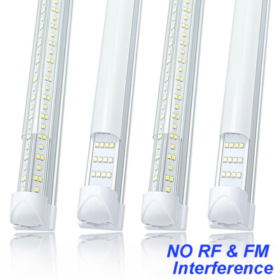 25 Pack Comercial LED Shop Lights Garage 8FT 144W 6500K NO RF FM ...