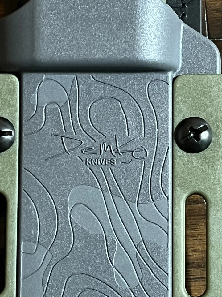 Demko Knives FreeReign Tanto Knife 4.875" Satin AUS10A Blade Green or Black - Image 2 of 4