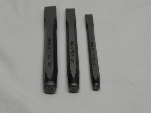 Snap-On 3 Piece Flat Chisel Set PPC Series (Lot0081) - Picture 5 of 8