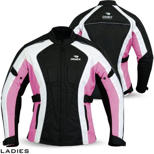 Ladies Women Motorcycle Waterproof Cordura Textile Jacket Motorbike