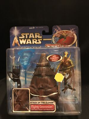 Star Wars Episode 2 AOTC EP2 Flying Geonosian with Sonic Blaster ''Brand New'' 
