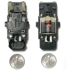 1 MICRO SCALEXTRIC 1/64 HO SLOT CAR Braided Pickup Slot Car WIDE PAN CHASSIS 12V