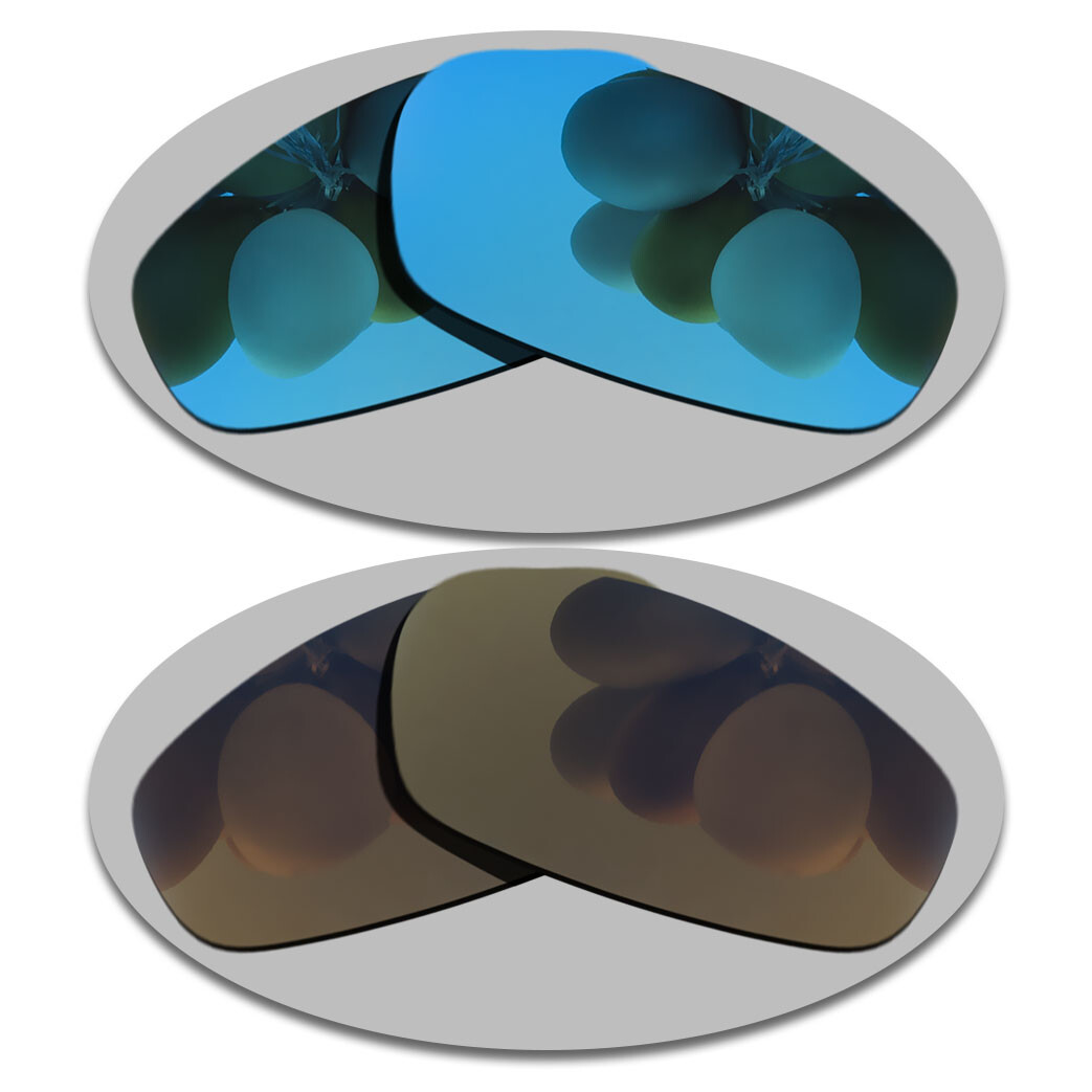 Sky Blue&Copper Lenses Replacement For-Oakley Split Jacket Polarized