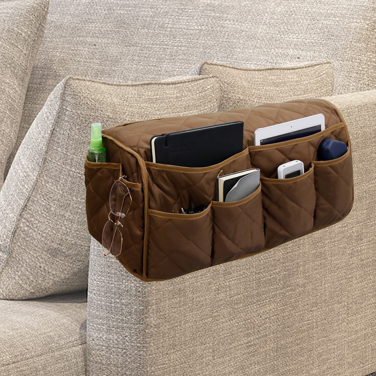 Remote Control Holder Recliner Storage Caddy Sofa Armrest