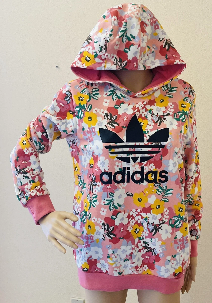 Gewend aan Beoefend basketbal Adidas London Floral Hoodie Size XL Big Girls | eBay