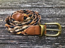 Women's Braided Leather Belt Size XL
