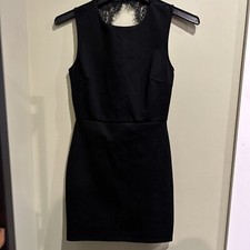 Lulus Black Sheath Dress Womens Size Medium Lace Back