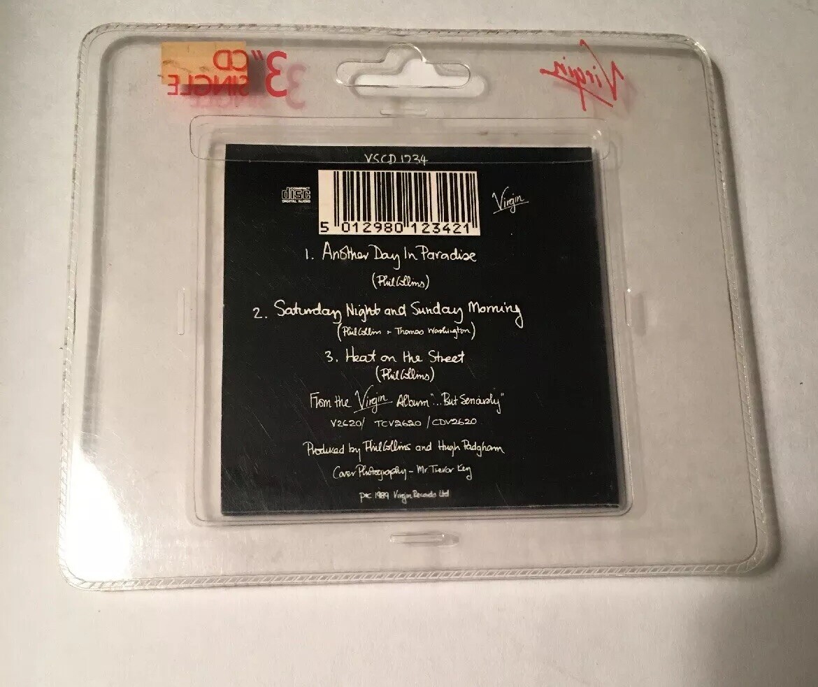 Phil Collins 1989 CD3 Another Day In Paradise Saturday Night