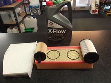 AUDI A3 (8P1 8P7 8PA) 2.0 TDI SERVICE KIT OIL FUEL AIR CABIN FILTERS 5L XFLOW