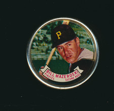 1964 Topps Coins Bill Mazeroski #27 HOF Pittsburgh Pirates MINT
