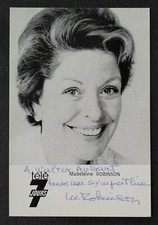 3594 Madeleine Robinson Autogrammkarte original signiert