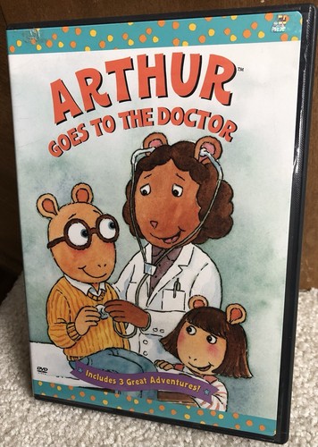PBS KIDS Arthur Goes To the Doctor DVD TV Show Cartoon Buster, Asthma, Lice, DW - 第 1/3 張圖片