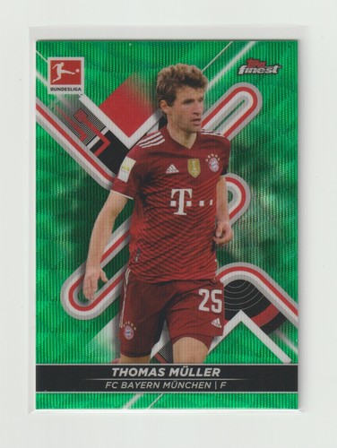 Thomas Muller [Green] #130 2021 Topps Finest Bundesliga card