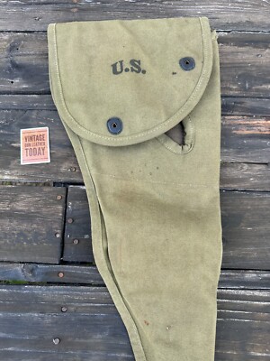 gmck343B ○ 希少 airborne エアボーン社 ○ ビンテージ 1 Original WW2 1943 ATLAS AWNING M1A1 Carbine Paratrooper Jump Bag