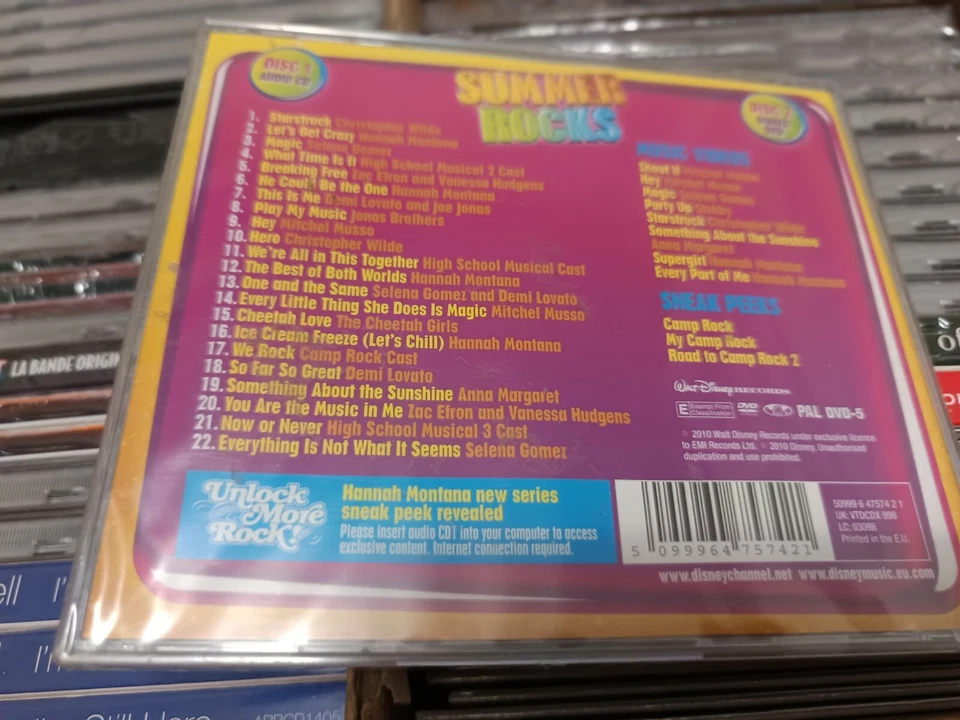 Various Artists: Disney Channel Summer Rocks CD + DVD (2010) Neu - Bild 2 von 2