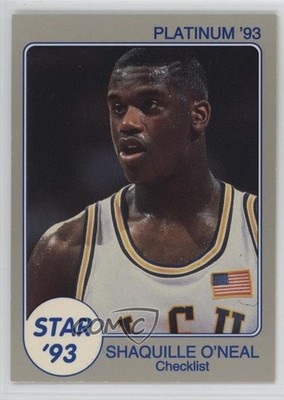 1993 Star Platinum /750 Shaquille O'Neal #109 HOF 0a4f
