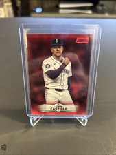 2025 Topps Stadium Club Red Luis Castillo #147 Seattle Mariners