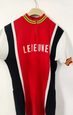 Vintage Lejeune Nos Wool Mix Jersey Campagnolo Record C Super New NOS 1970s - Photo 1/4