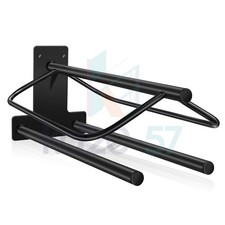 Send1 Black Heavy Wall Mounted Saddle Stand Saddle Pad Saddle Pad Rack Bracket