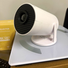 LED Source Projector LED Desktop Multimedia Projector White/Black w/ Remote