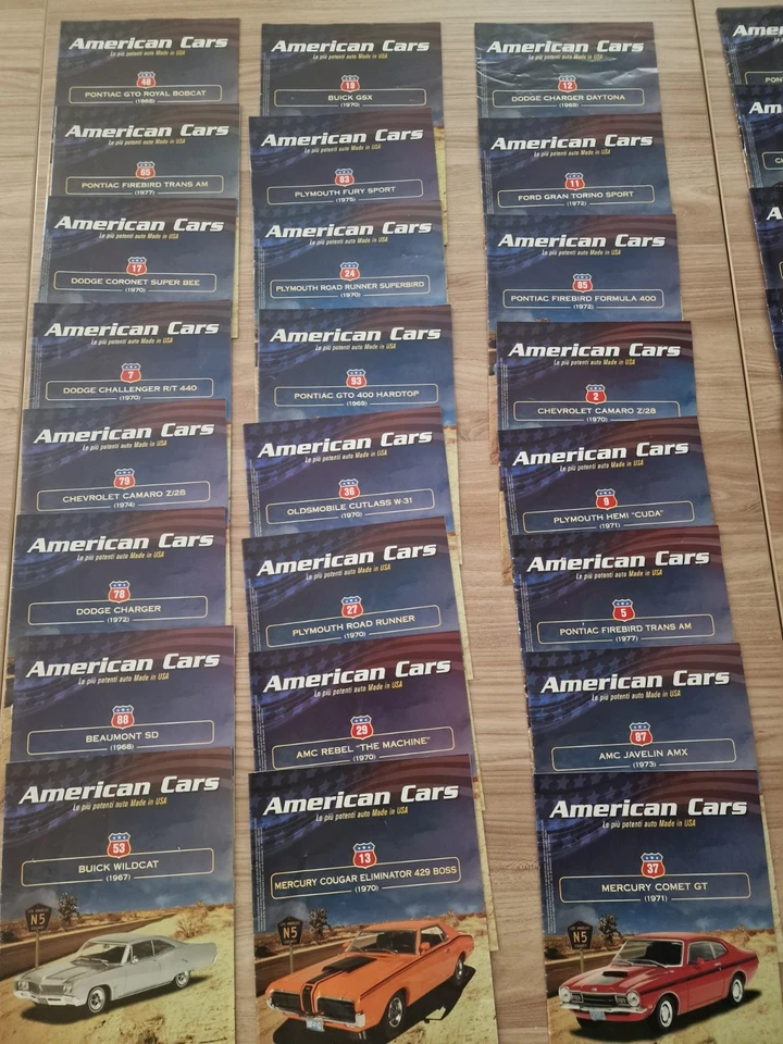 1/43 AMERICAN CARS - 50 FASCICOLI - - Immagine 2 di 2