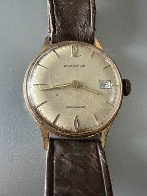 Vintage Kienzle Jewelled Cal 0540/52 Germany Men s Watch-Not Working 