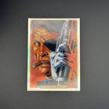 Nick Fury 2024 Marvel Masterpieces '92 #64 Platinum Rainbow Avengers