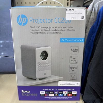HP CC200 FHD 1080p LCD LED Home Video Projector