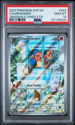 Pokemon Charmander SVP044 Obsidian Flames ETB Promo Card PSA 10 | eBay