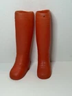 Vintage Pedigree Sindy Doll Rainy Day 1970’s Barbie Rain Boots Knee High Red